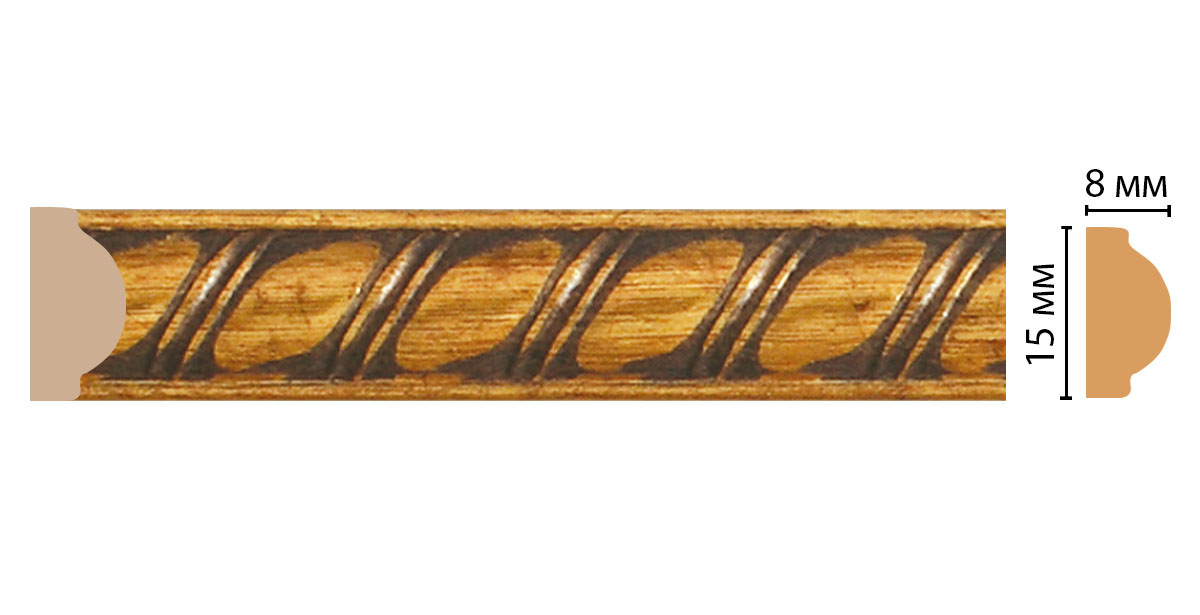 Интерьерный молдинг130D-176 (2,4м)