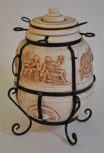 Тандыр Шарм, шампура(8шт), "солнышко" для шампуров, колосник, совок, кочерга, 910*750*580мм НСТ