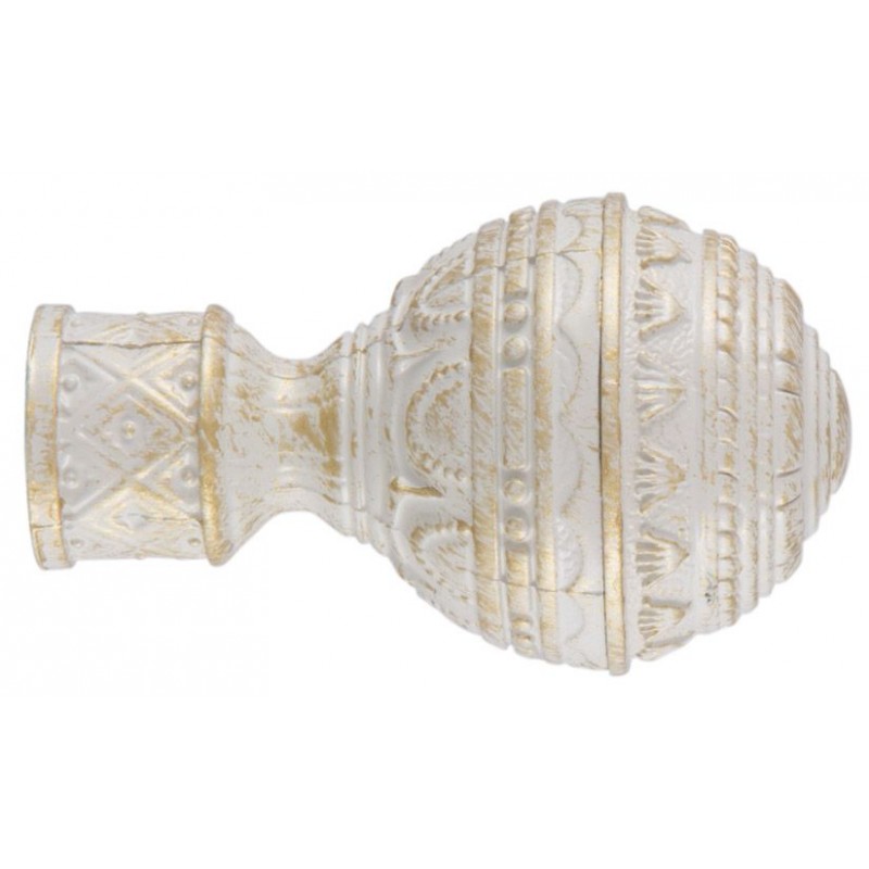 Наконечник д.28 Белое золото. Люксор