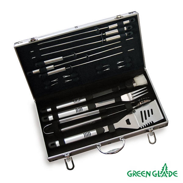 Набор для гриля SC007, 18 предметов, в чемодане