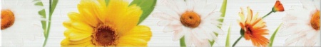 Плитка 400*60 Киров Фиори Ромашка 267031 бордюр
