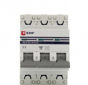 Выключатель автомат 3полюс 25А С ВА47-63 4.5кА PROxima EKF