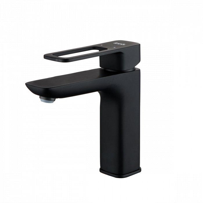 Смеситель раковина IDDIS Slide черный SLIBL00i01