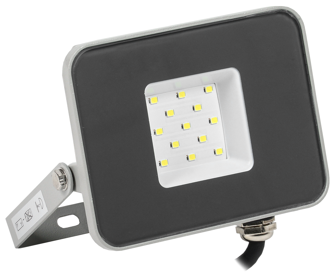 Прожектор светодиодный  10Вт СДО-07-10 6500К 900Лм IP65 IEK 701-10-К03