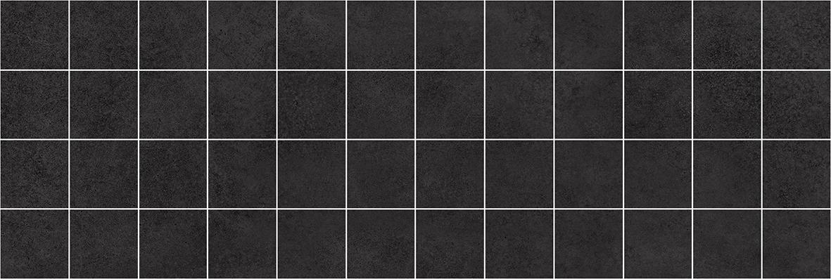 Плитка 200*600 Laparet Alabama декор мозаичный черный MM60062