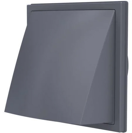 Выход стенной с обр.клап с фланцем D125 серый 1515К12,5ФВ 