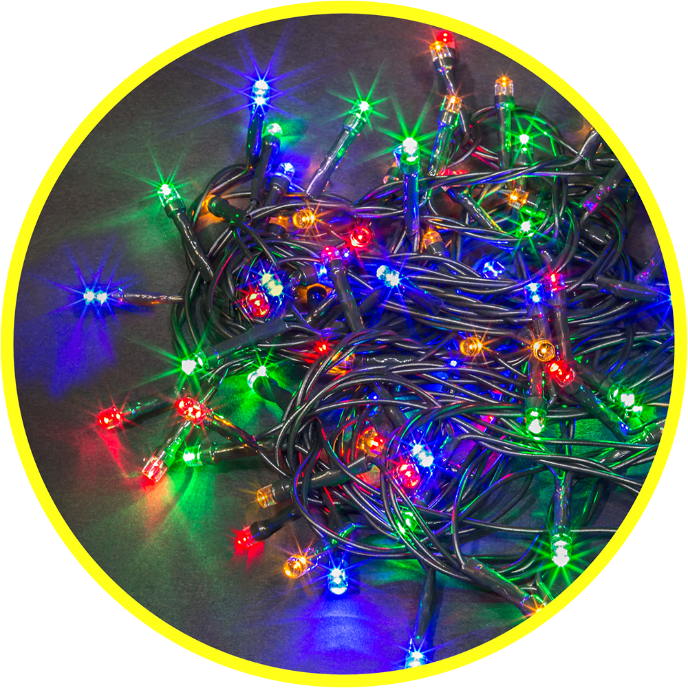 Гирлянда светодиод LED-RGB 100LED 11,5м IP20 Navigator 14020 **