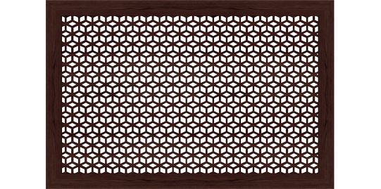 Решетка радиаторная Илона венге 600*900 