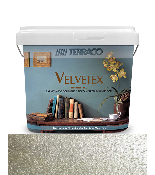 Декоративное покрытие 1кг Вельветтекс Шиммер W610, уценка