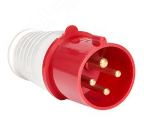 Вилка кабельная(силовая) 32А 3P+E IP44 переносная 380В EKF PROxima 024-32-380