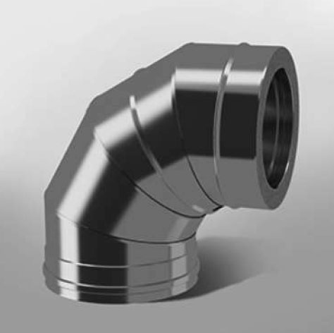 Отвод сендвич 87* ОТ-Р, D150/210мм, AISI 430/0,8-430/0,5мм ТиС