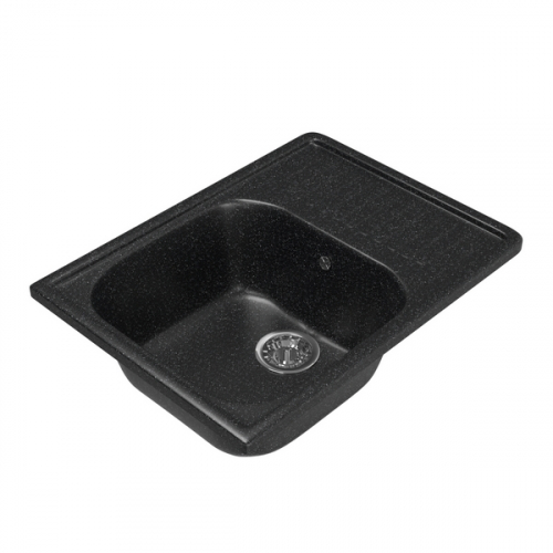 Мойка MIXLINE ML-GM18 с крылом черная (308) 640*490*190 мм