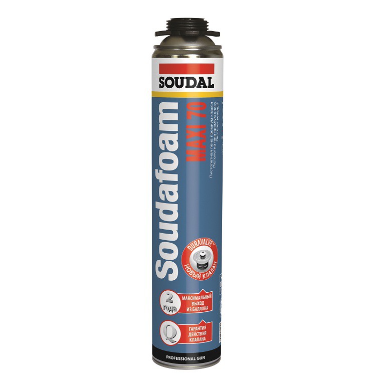Пена монтажная SOUDAL 70 Maxi проф. 870мл зимняя от -10°С до +25°С