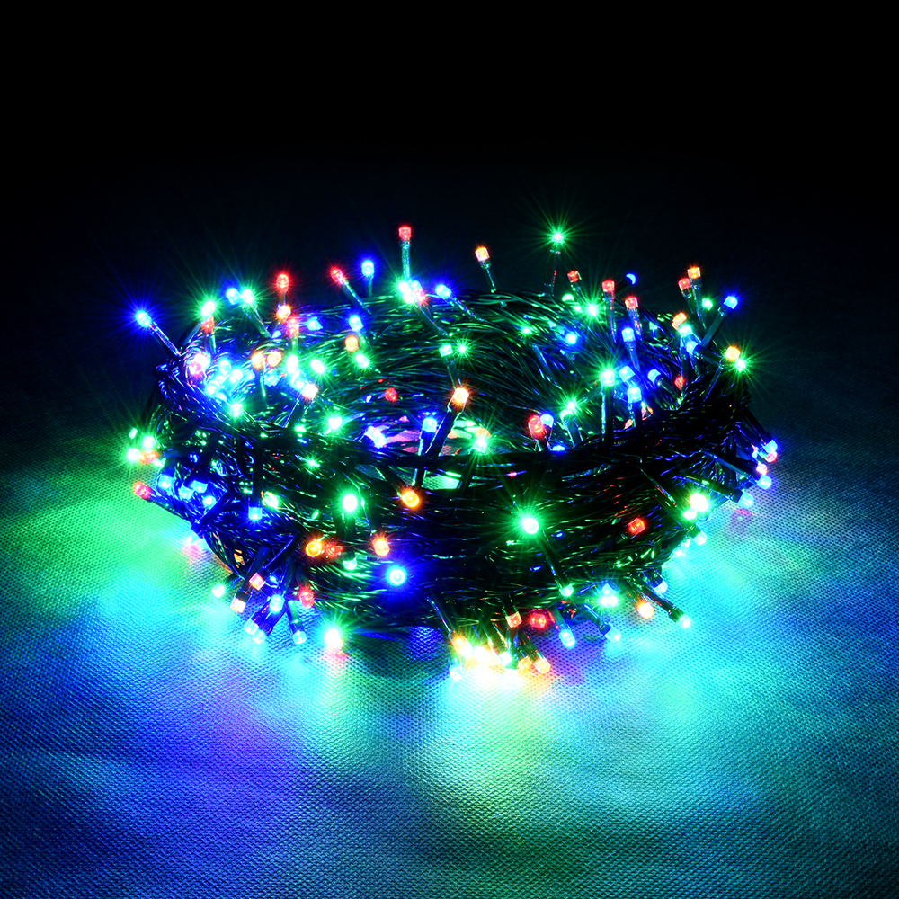 Электрогирлянда  VEGAS Нить, LED 100 разноцв ламп, 8 режимов, 10 м, 55061