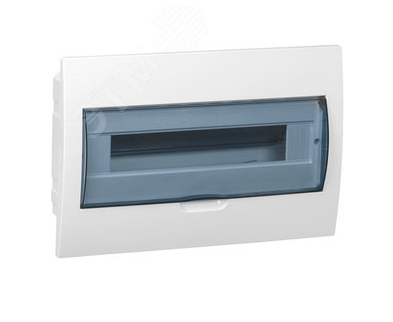 Щит распред.встраив. ЩРв-П-18 IP41 пластик. бел. прозр-ая дверь MKP12-V-18-40-10 IEK