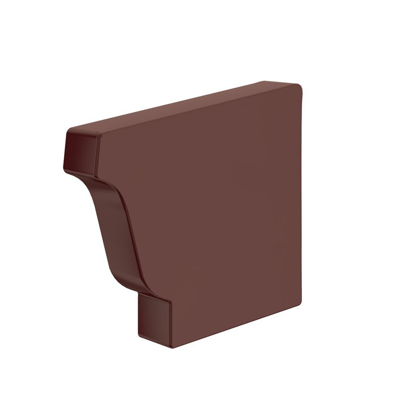 Заглушка желоба 120х86 правая Бюджет 8017 шоколад