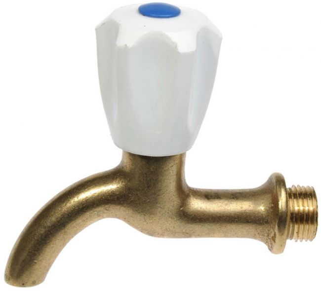 Кран водоразборный вентильный 1/2" латунный Иркутск (121531)