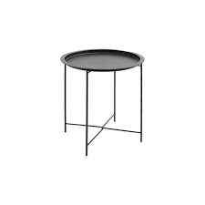 Столик журнальный W-102, метал, черный, 50*47*47 см