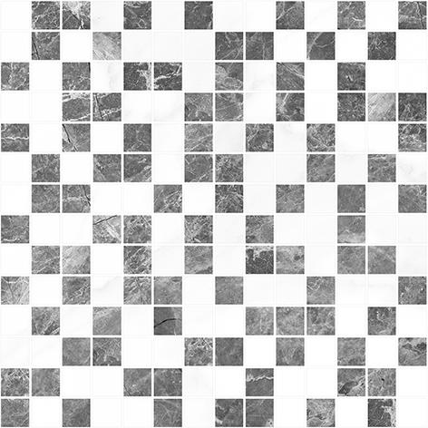 Плитка 300*300 Laparet Crystal мозаика серая+белая