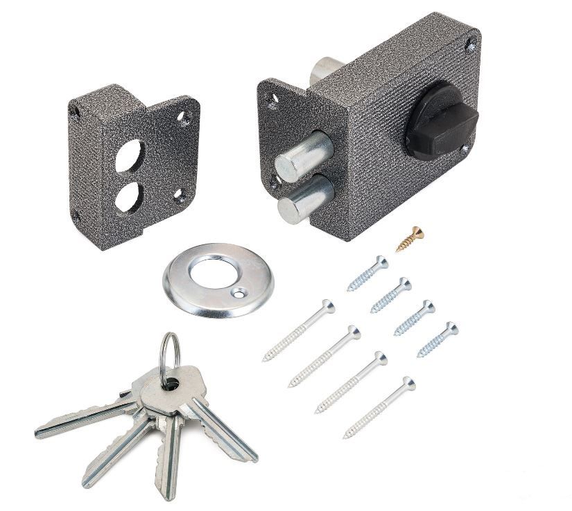 Замок накладной  Зенит ЗН 1-3 серебро 2641