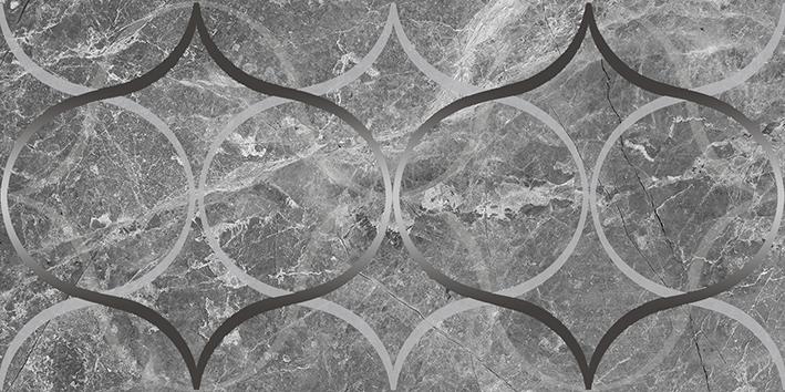 Плитка 300*600 Laparet Crystal Resonanse декор серый
