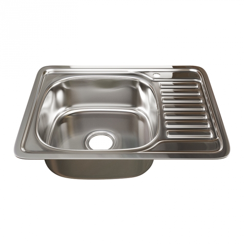 Мойка нержавейка врезная 50*65 0,8мм левая MIXLINE (533713)