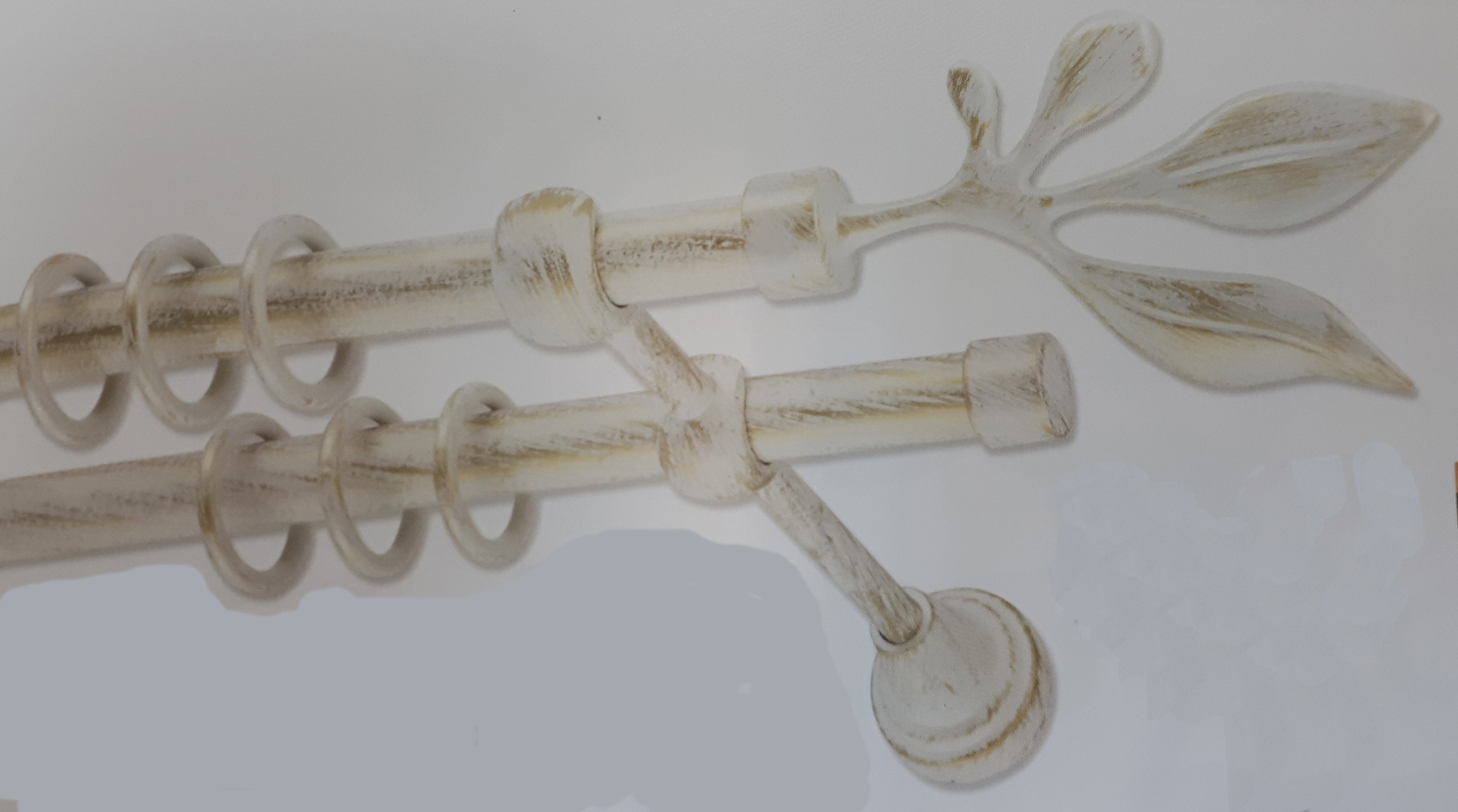 Карниз д.16 двойной Белое золото  3,0 м в ТУ