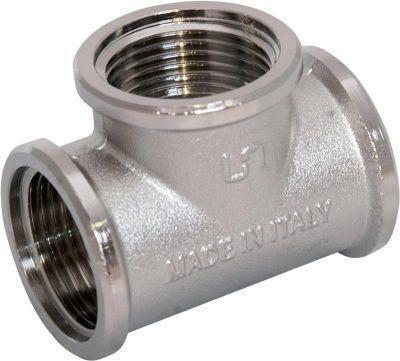 Тройник 1/2" г/г/г никель