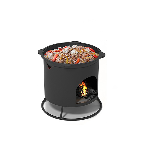 Печь под казан 6-8л, 450*460*400мм, Везувий