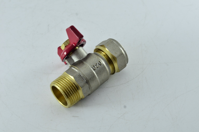 Кран шаровый для м/п труб 20*3/4 ц+ш RVC (17008)