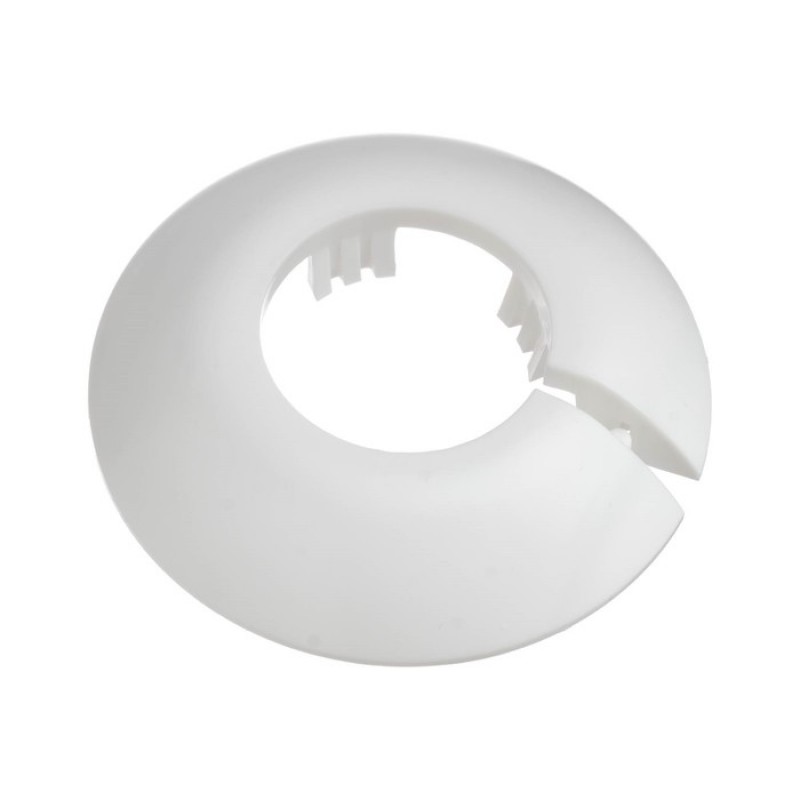 Накладка д/труб Идеал Белый 001, универсал., 25-34мм пластик, 1 шт