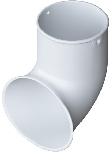 Слив трубы ПВХ белый