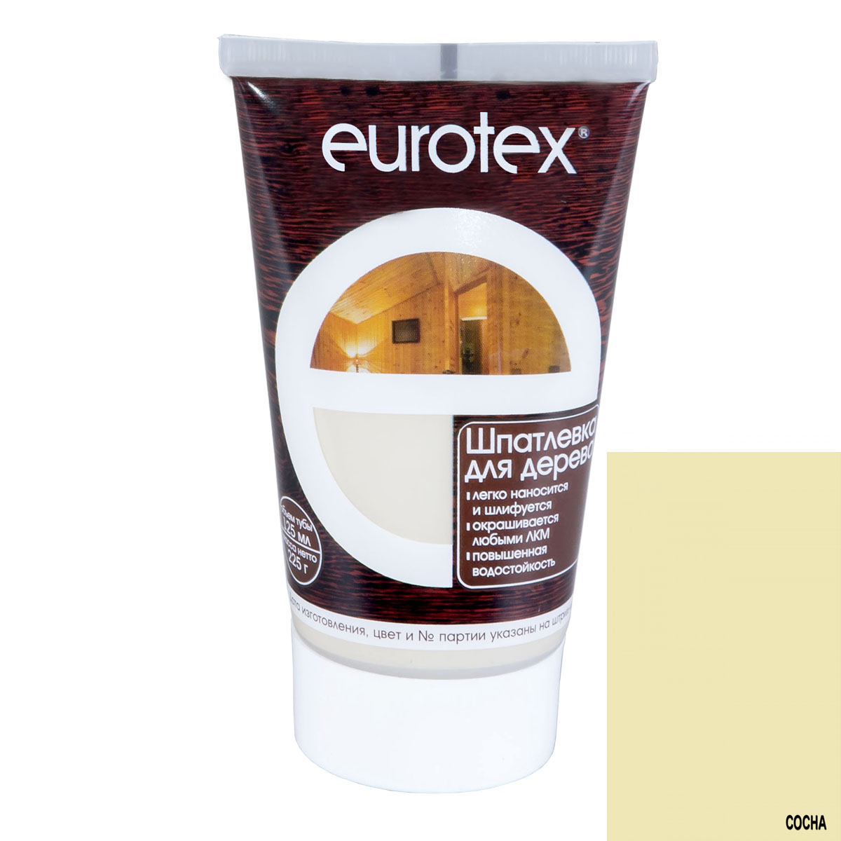 Шпатлевка  по дереву Еurotex 225г. Сосна 