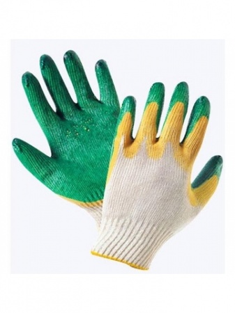 Перчатки трикотаж. с 2-м обливом