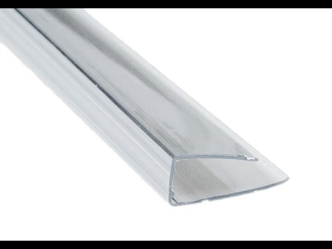 Торцевой профиль для сотового поликарбоната 4мм х 2,1м прозрачный 