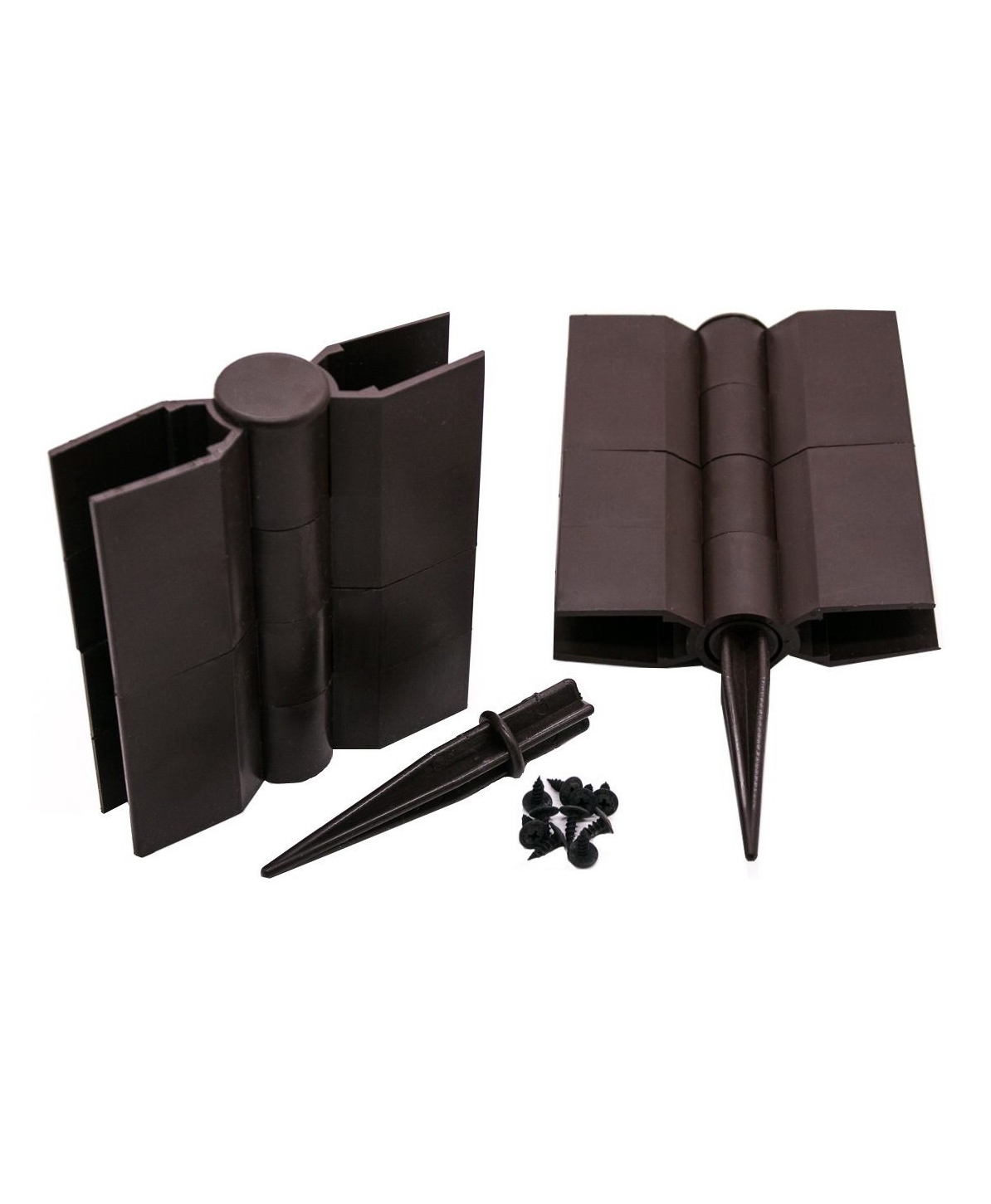 Петля универсальная к доске 300мм для грядки ДПК коричневая