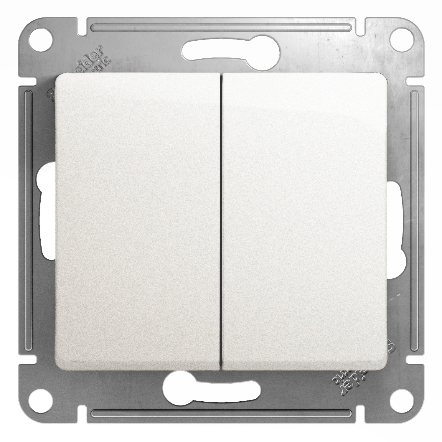 Выключатель GLOSSA 2клав GSL000651 механизм перламутр