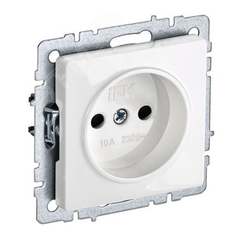 Розетка BRITE б/з BR-R10-10-K01 механизм белый