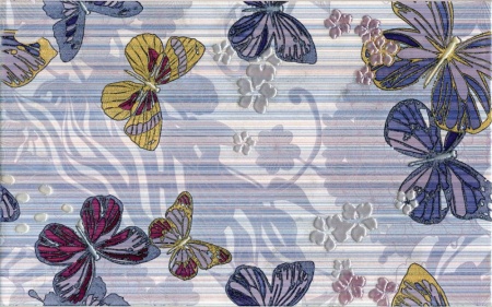 Плитка 250*400 Киров Фридом сиреневый 344081 декор