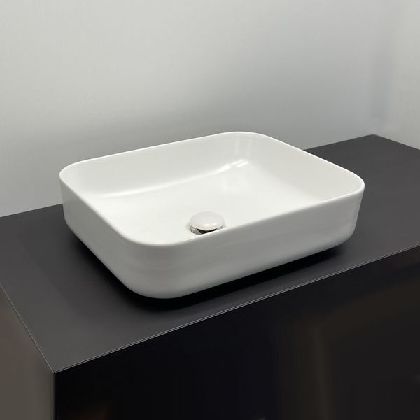 Умывальник T-Y9378MW матовый белый для столешницы (500*390*135) COMFORTY