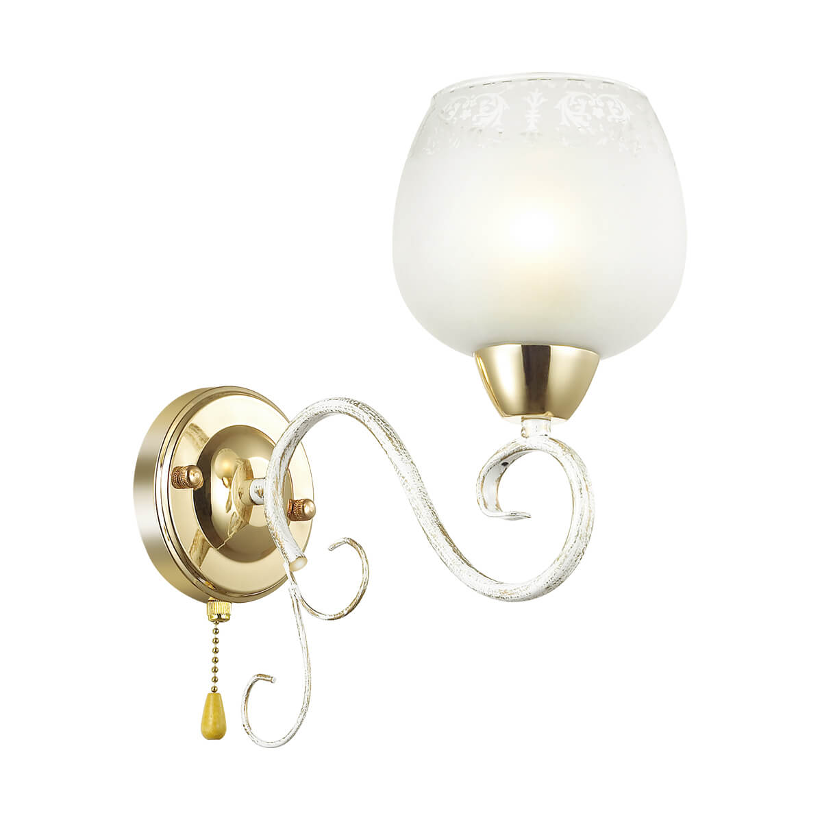 Бра LUMION COMFI BIANCOPA 3505/1W LN18 060  бел./золот.патина E27 1*60W 220V