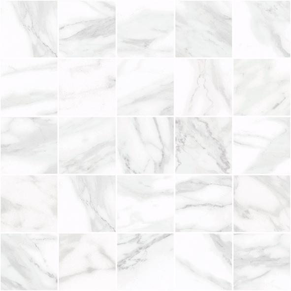 Плитка 250*500 Laparet Olimpus декор мозаичный белый ММ34037