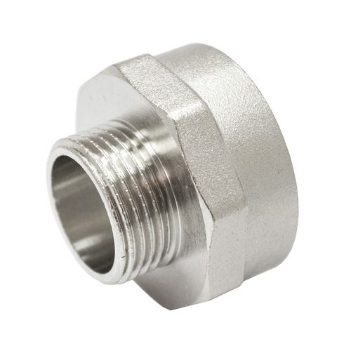 Переходник 1"х1/2" г/ш никель