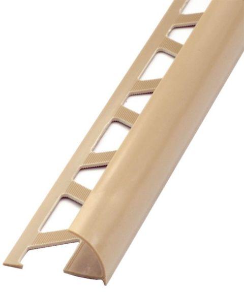 Профиль д/кафеля ПВХ внешний 9мм бежевый 2,5м Cezar
