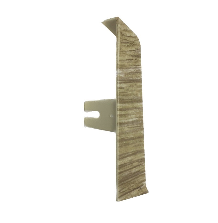 Плинтус пластик QVADRO 80  327 торцевик  лев