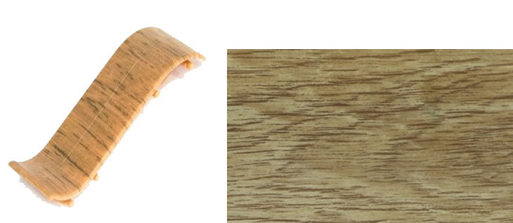 Плинтус пластик QVADRO 80  330  соединитель 