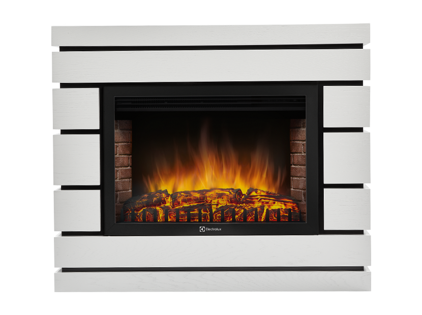 Портал для камина Moderno 25, 975х845х225мм, 64кг, белый дуб Electrolux