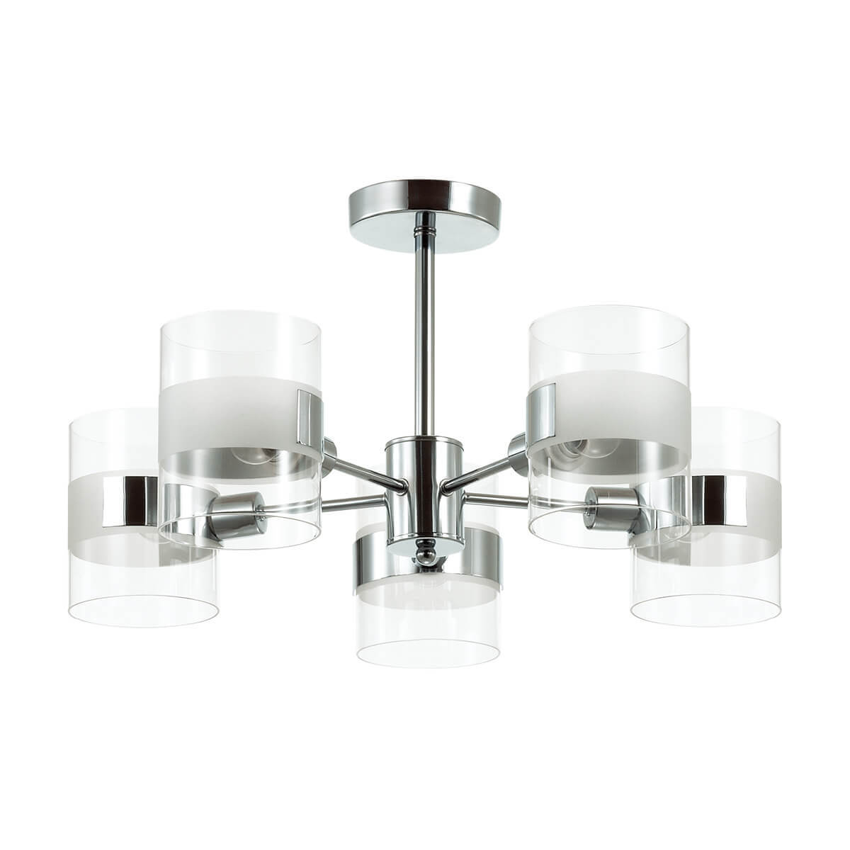 Люстра потолочная LUMION RUNA,  3706/5C хром, 5*40W E14,