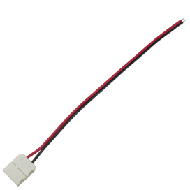 Коннектор LED соед. с одним 2-х конт.зажим. 10мм с кабелем 15см Ecola SC21C1ESB