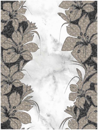 Плитка 250*330 Шахтинская Фабрицио черный 02 декор